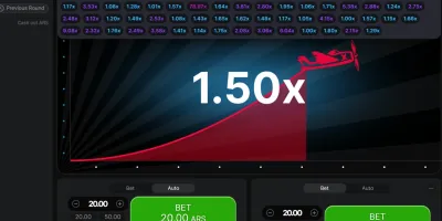 Aviator Game Demo Interface